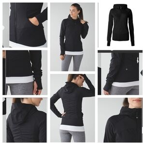 Lululemon Womens 8 In Flux Jacket Black LUON REVERSIBLE
